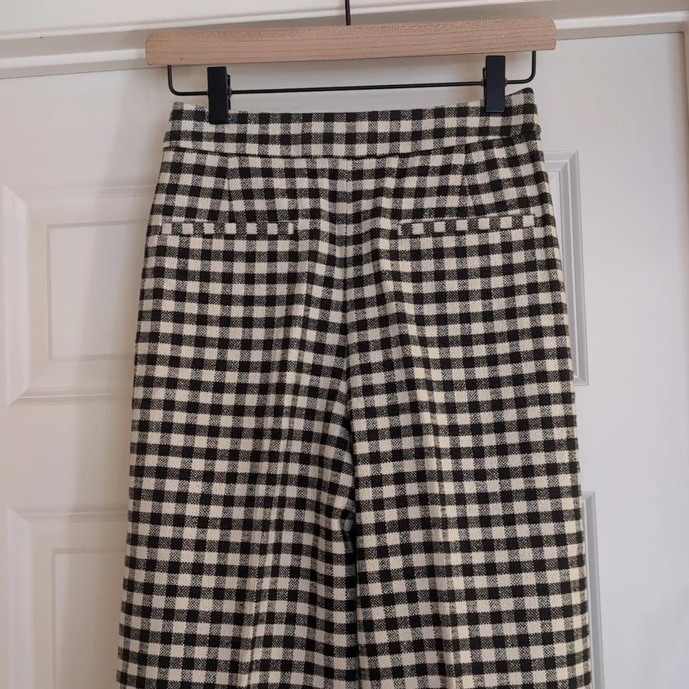 Sézane Martin Trousers - Ecru Gingham - Picture 8 of 8